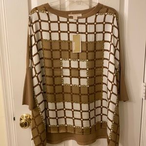 Michael Kors Poncho Cardigan Sweater Size M